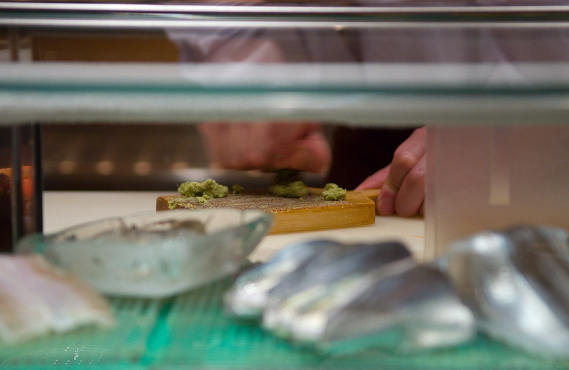 grating fresh wasabi