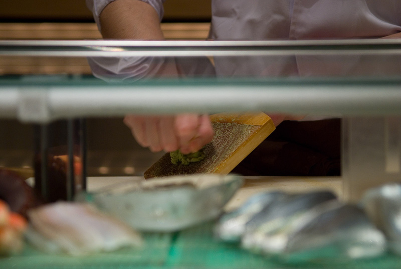 the wasabi grater is made of sharkskin