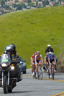 breakaway group had formed immediately out of neutral start zone