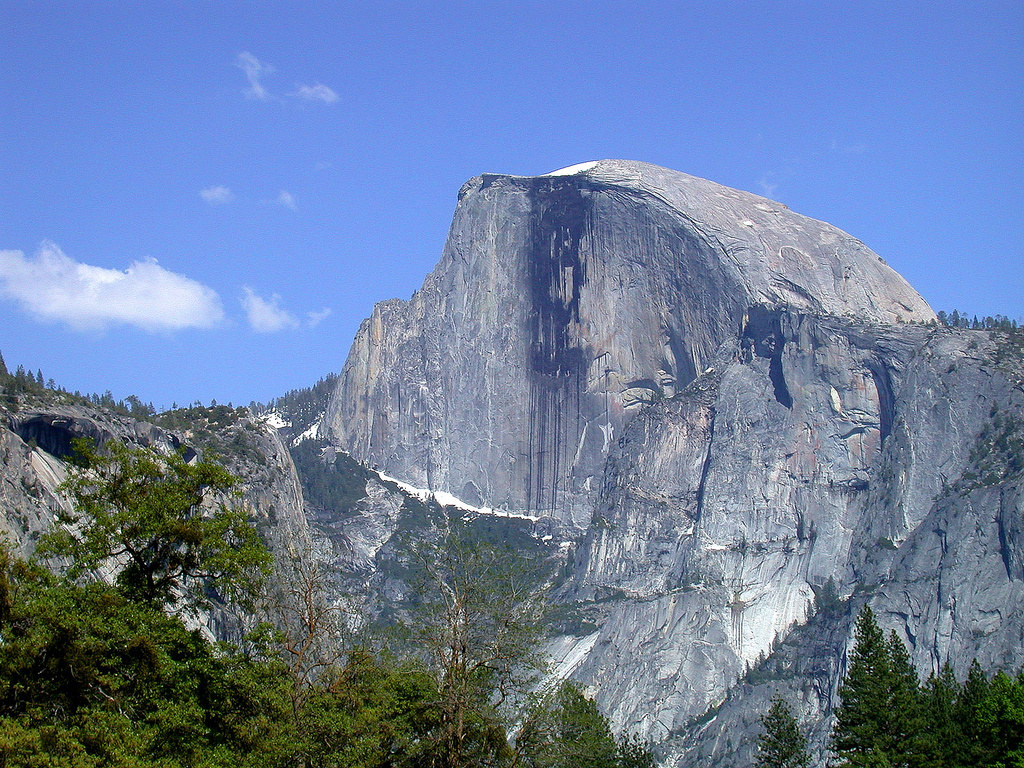 the steep side of half dome